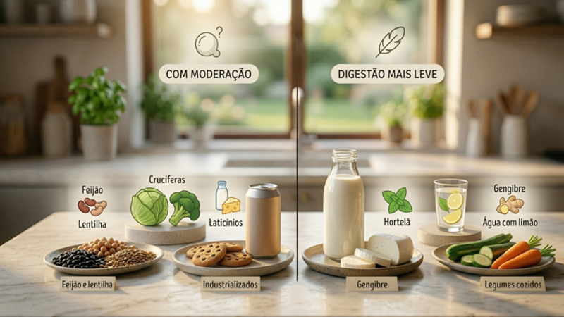 Alimentos que Causam Gases: O que Evitar para uma Digestão Mais Leve
