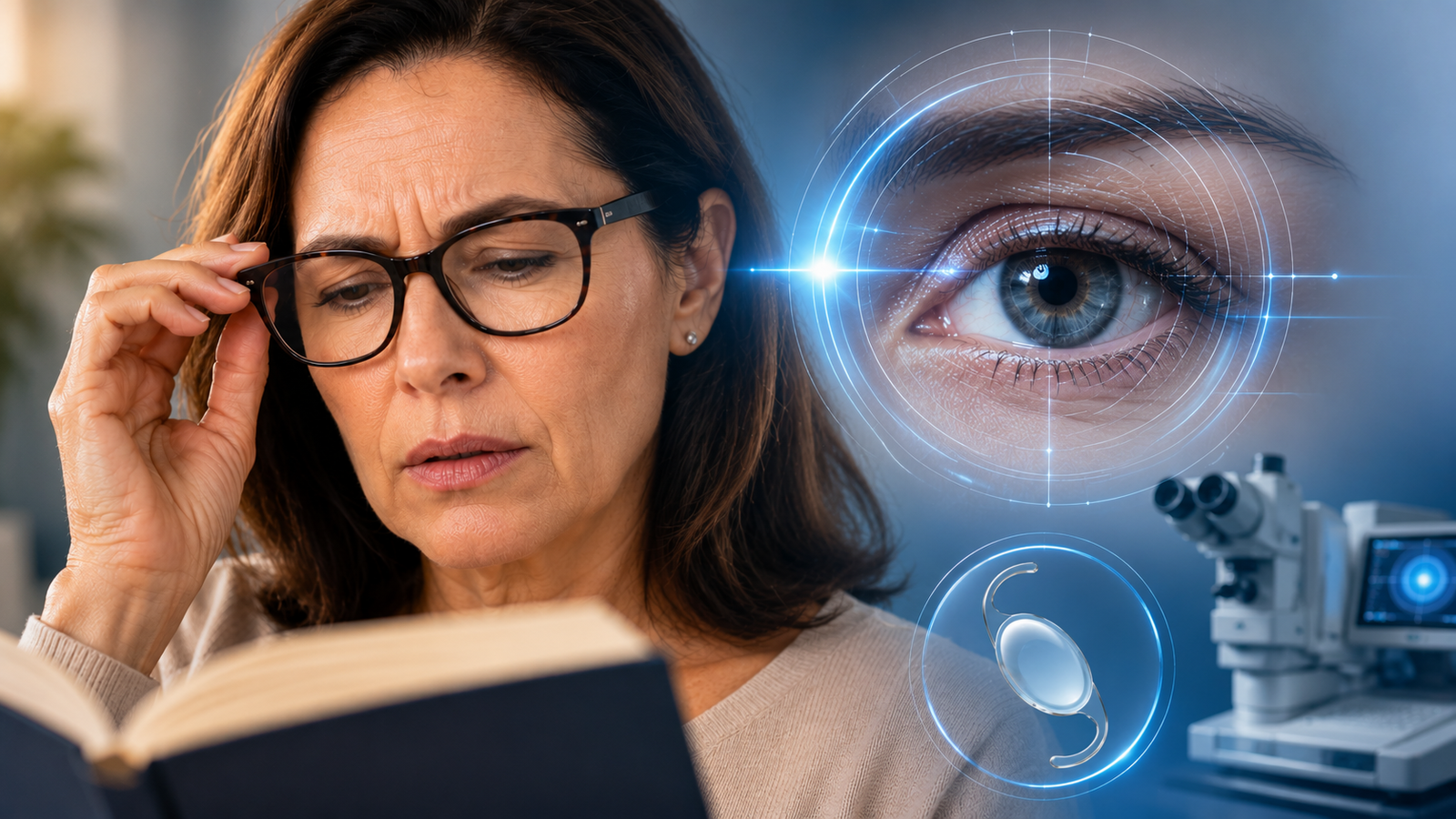 Presbiopia tem cura? Opções modernas para corrigir a visão de perto.