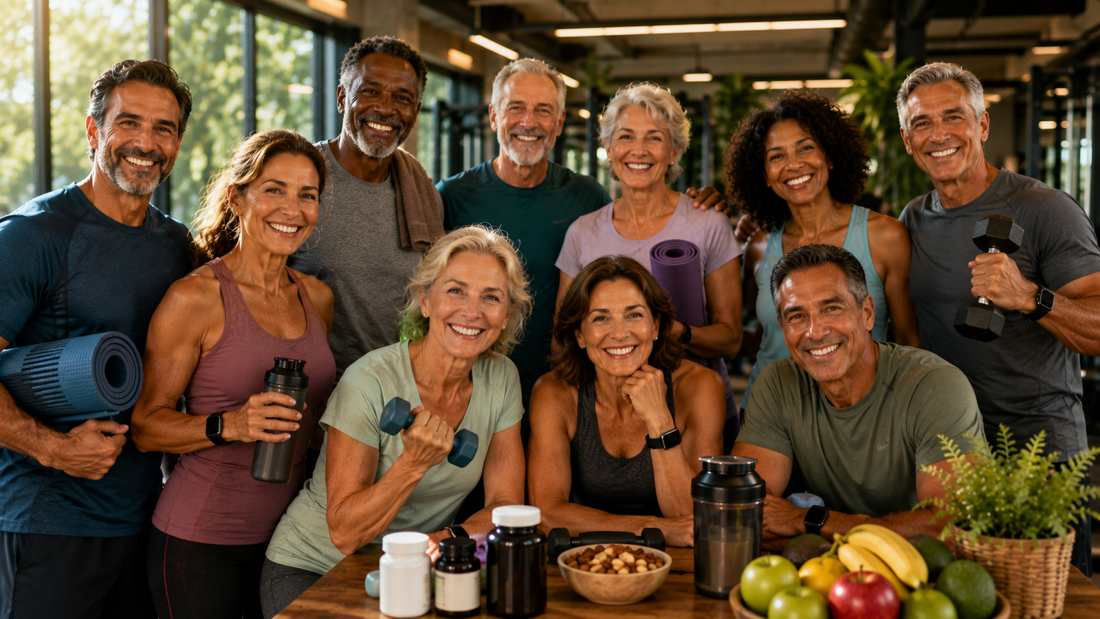Exercícios e Suplementos para Homens e Mulheres 50+: Força, Longevidade e Qualidade de Vida